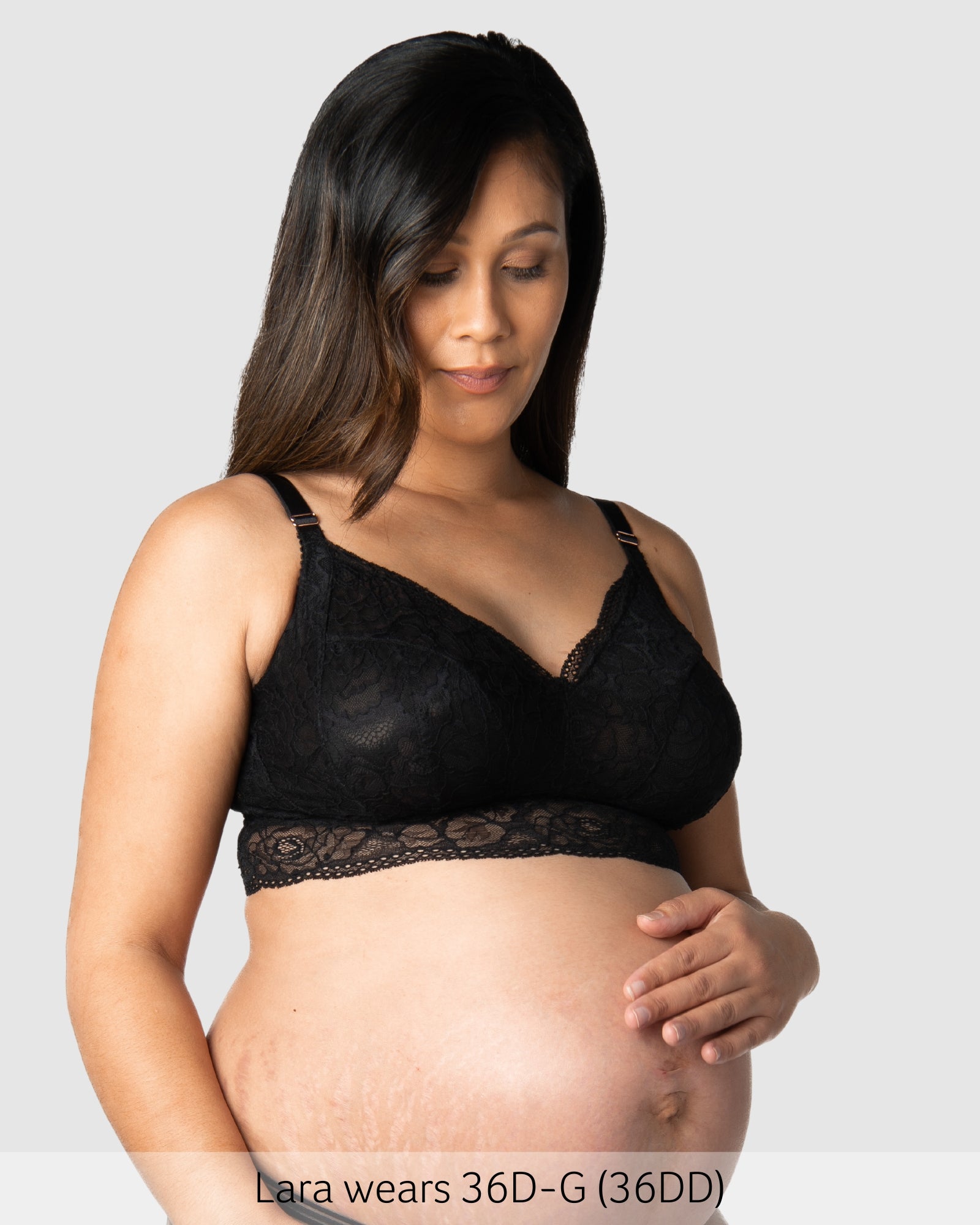 HEROINE BRALETTE BLACK MULTIFIT MATERNITY BRA WIREFREE Hotmilk UK