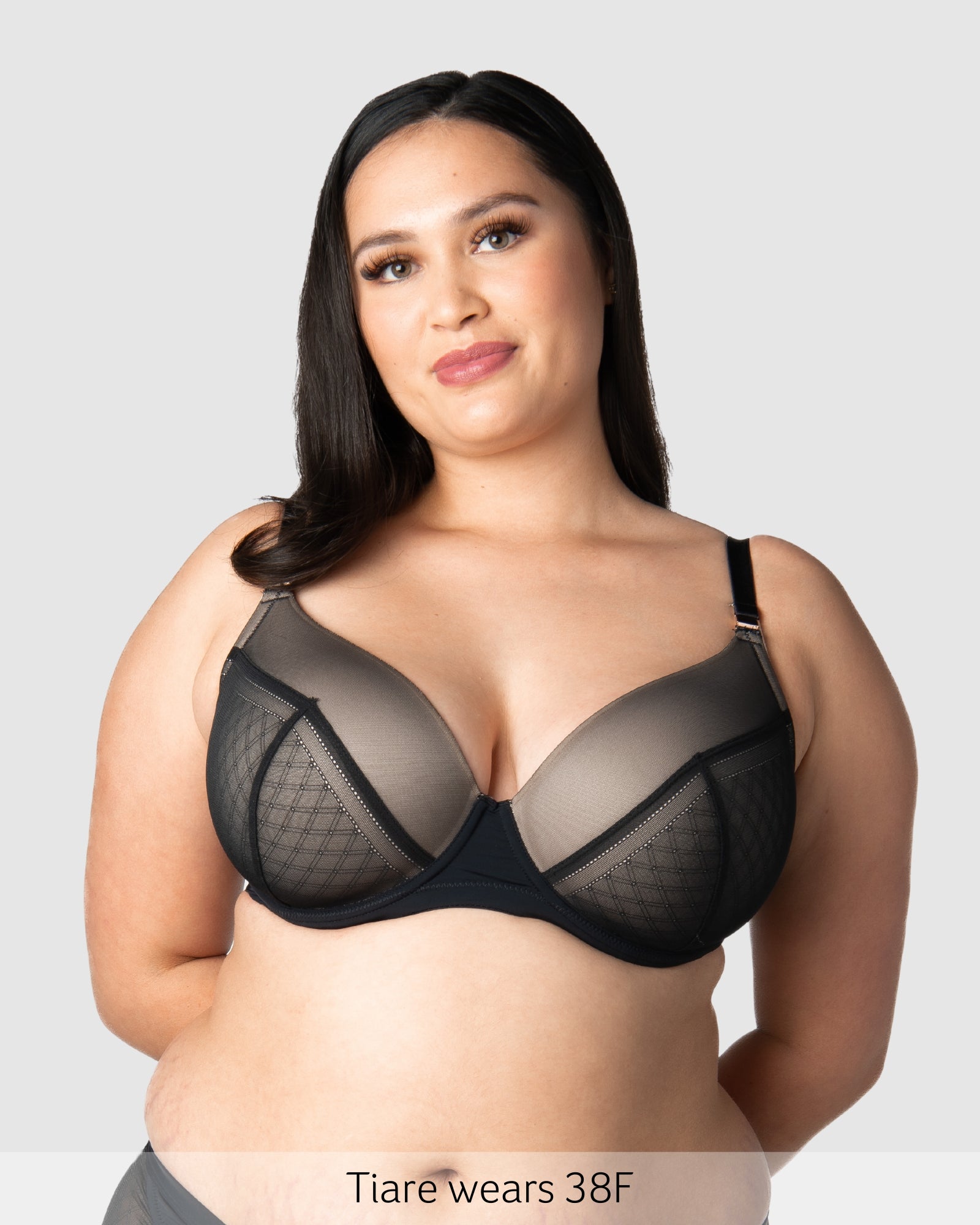 LUNAR ECLIPSE PLUNGE CONTOUR BLACK NURSING BRA Hotmilk UK