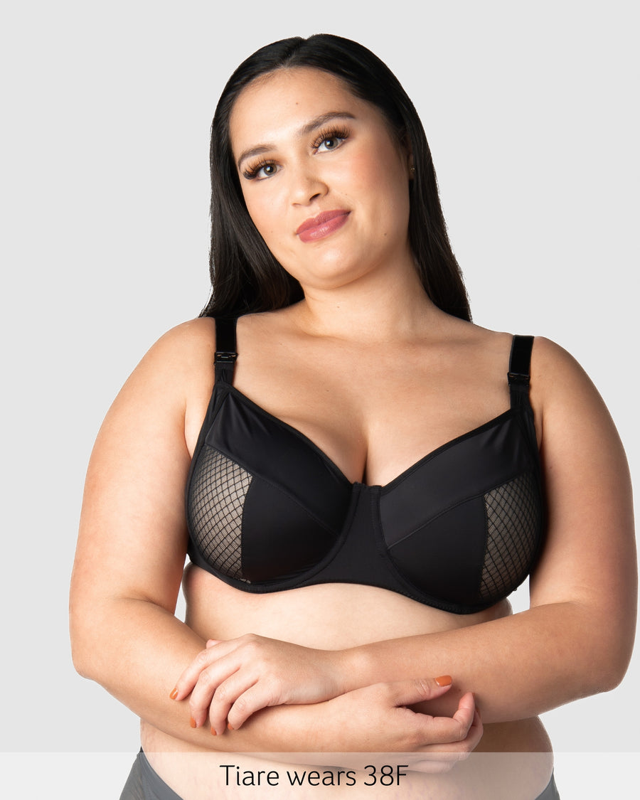 Enlighten Nursing Bra with Flexi Underwire in Black