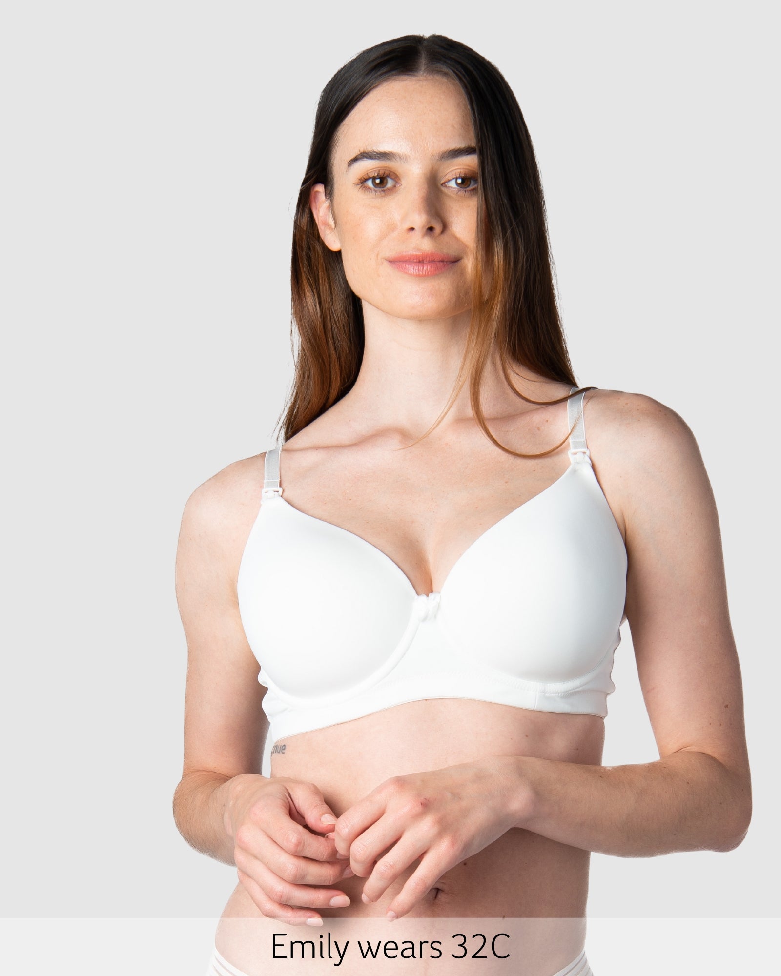 Forever Yours Contour T-shirt Nursing Bra in White