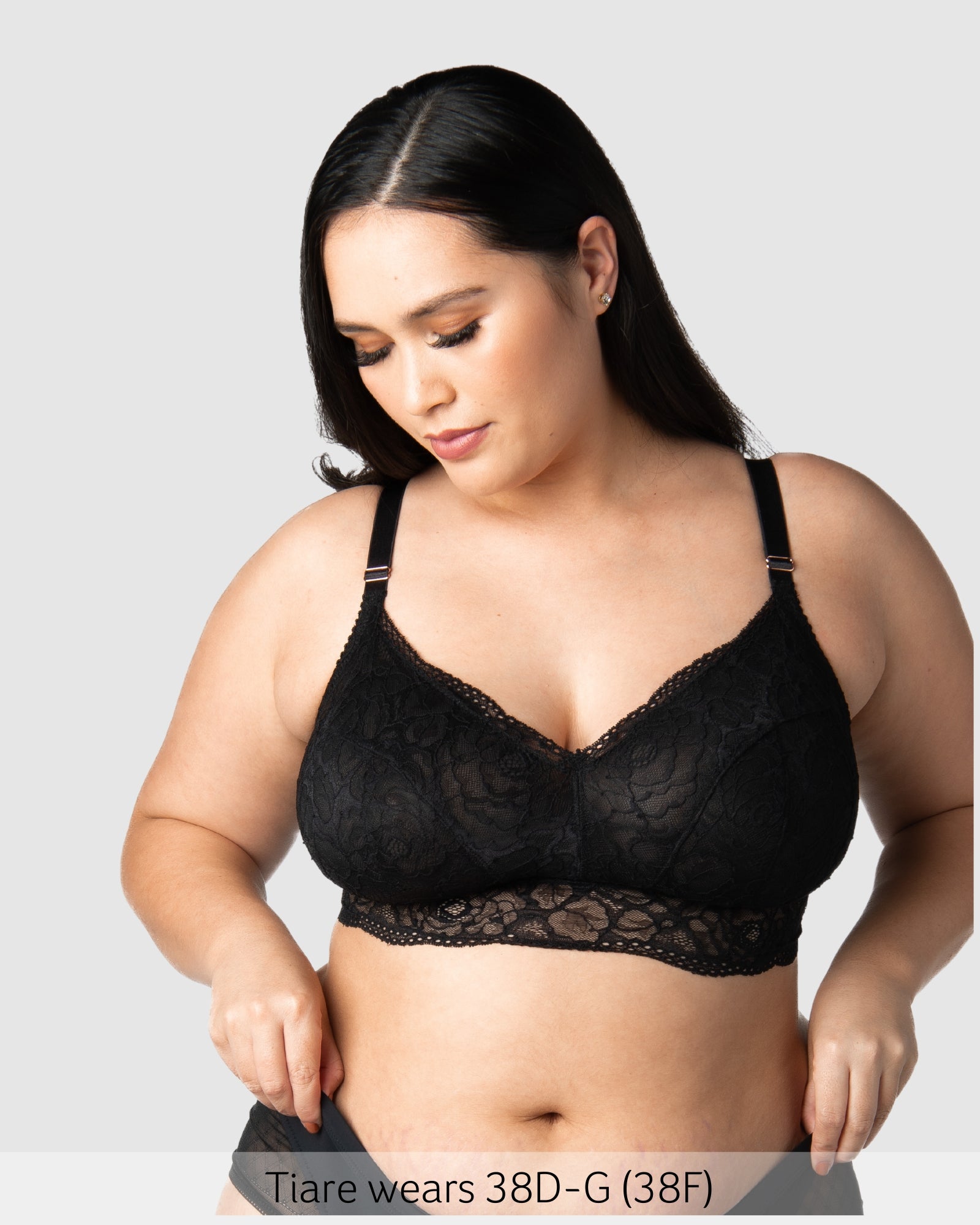 Heroine Wirefree Maternity Bralette in Black