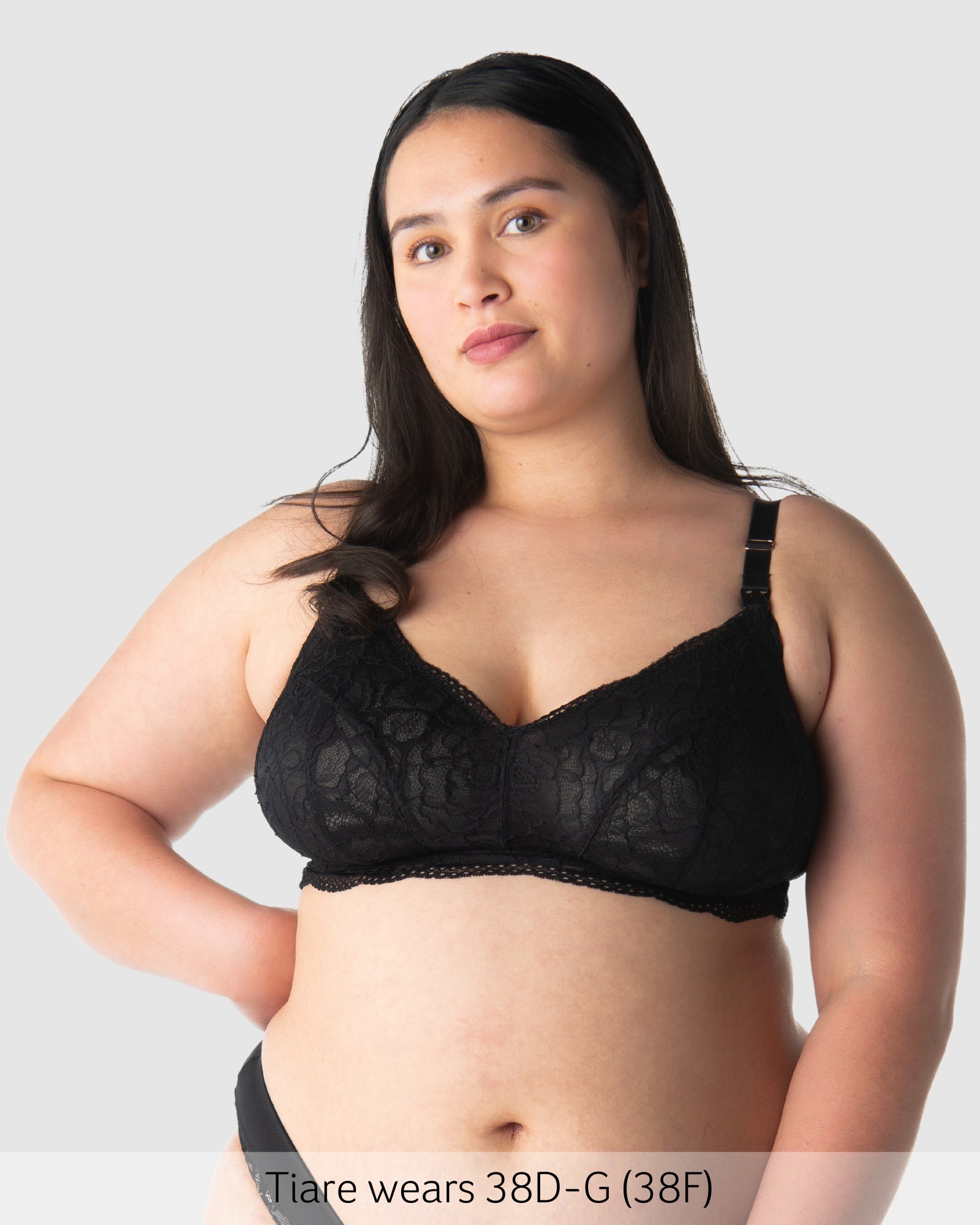 Heroine Wirefree Nursing Bralette in Black