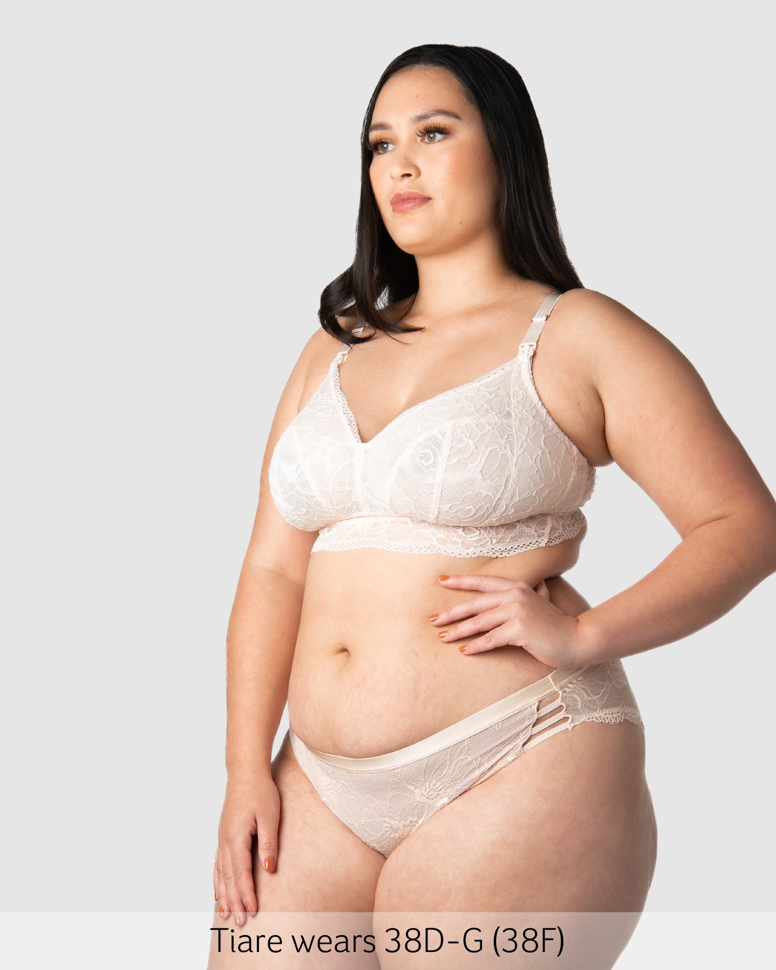 Heroine Wirefree Nursing Bralette in Shell