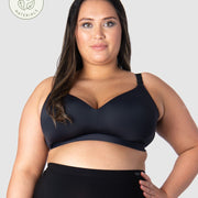 Infinite Wirefree Contour Nursing Bra in Black