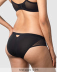 Back of Lunar Maternity Brief in Black