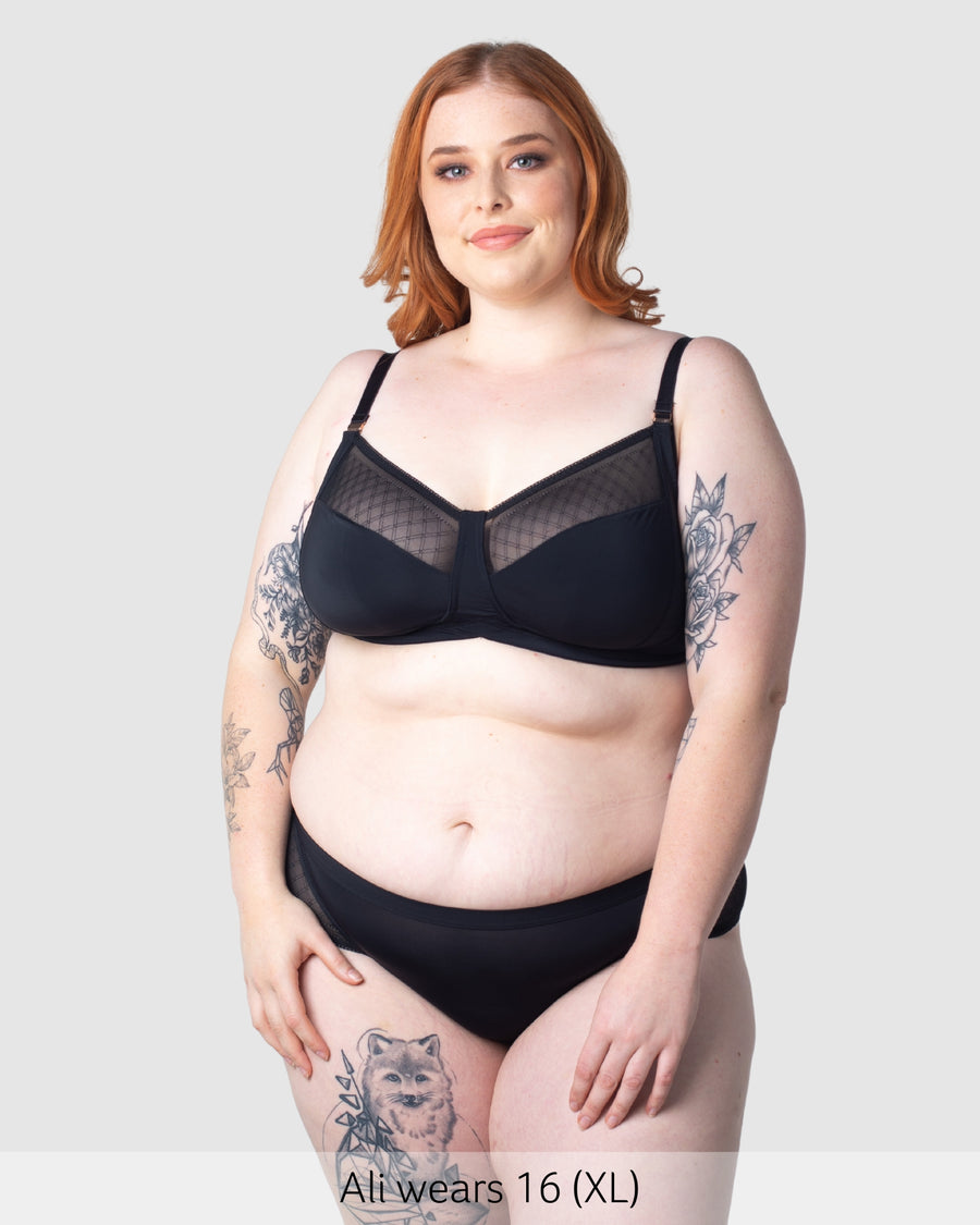 Lunar Maternity Brief in Black