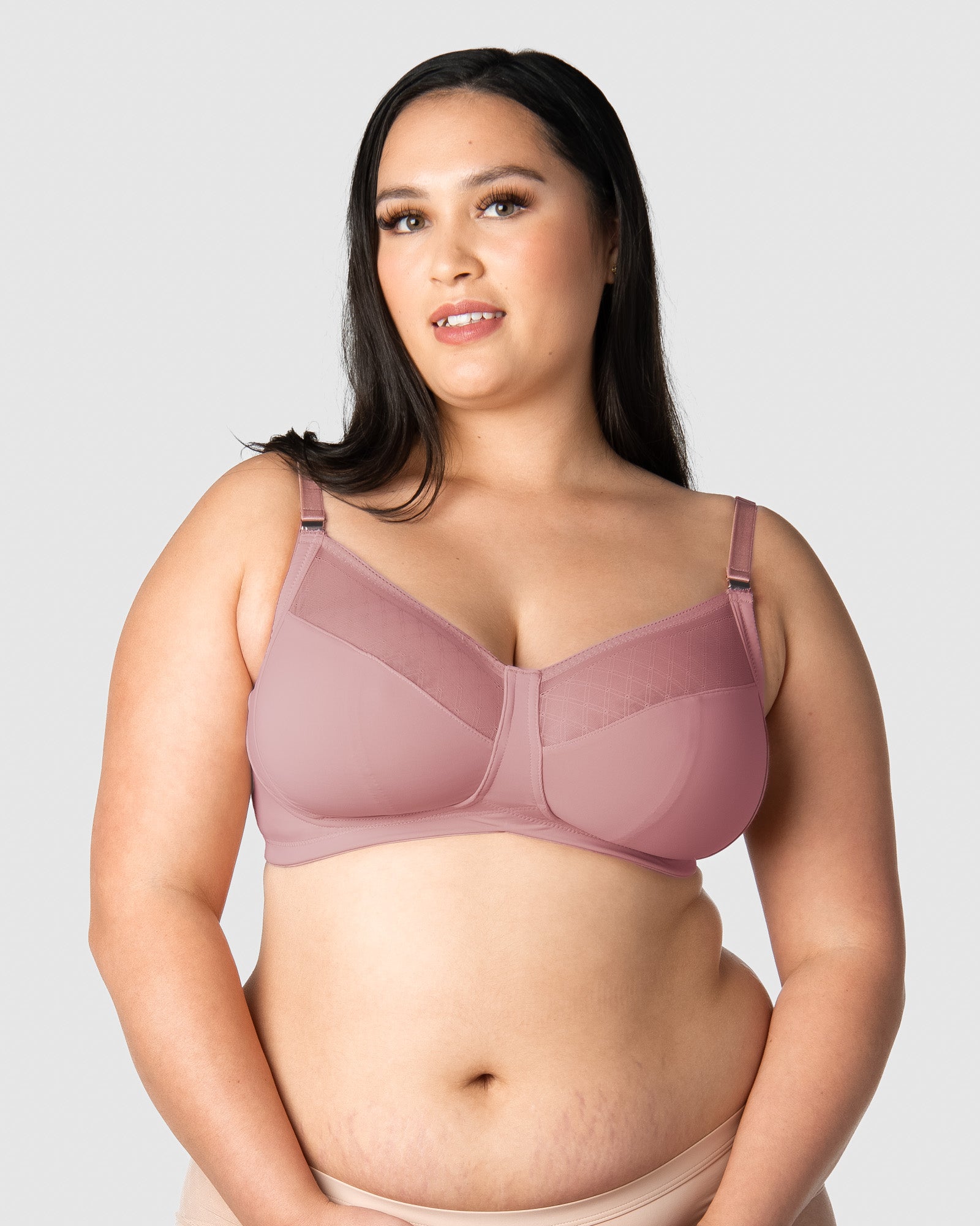 HOTMIK UK MATERNITY LUNAR ECLIPSE ANTIQUE ROSE NURSING BRA - WIREFREE