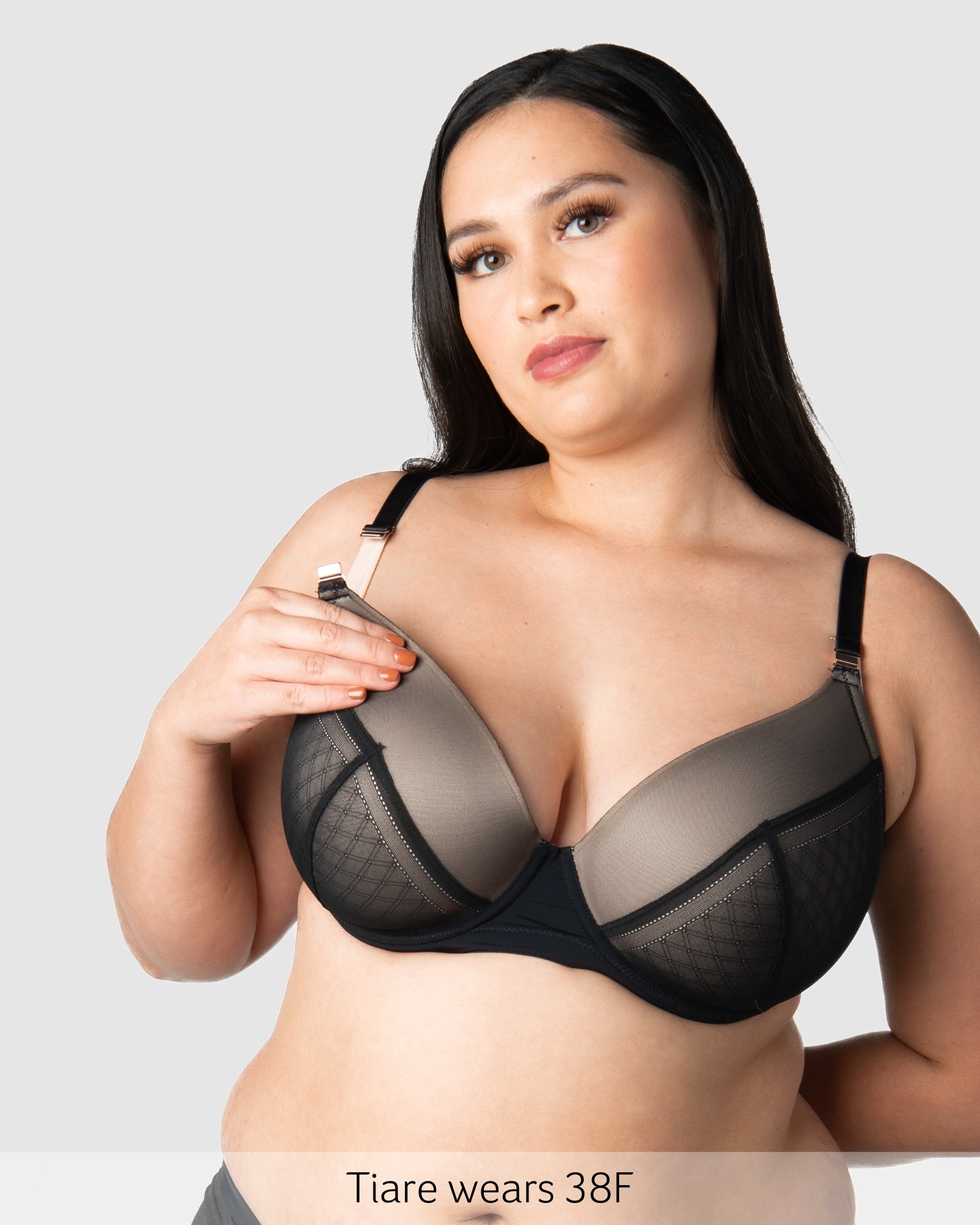 Magnetic Nursing Clip featured on Lunar Plunge T-Shirt Nursing Bra - Black