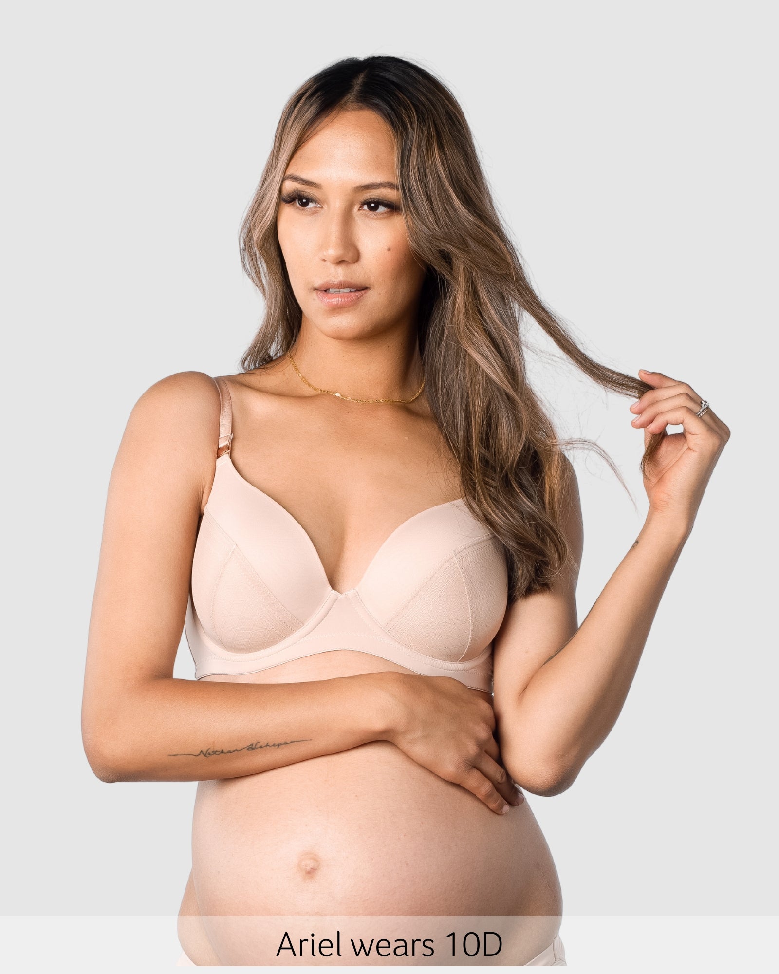 Lunar Plunge Flexi Underwire Contour bra in Cashmere