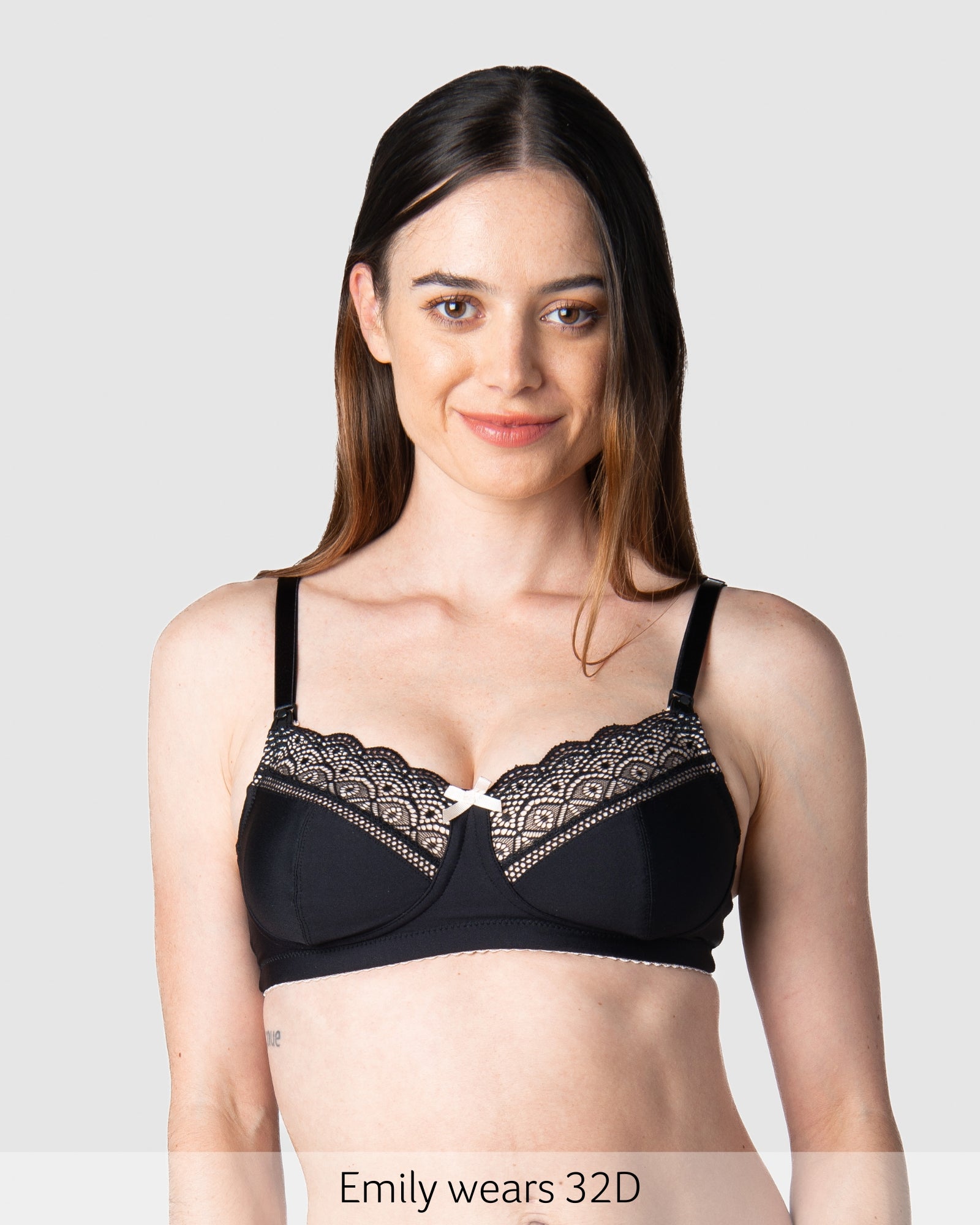 Show Off Wirefree Nursing Bra in Black