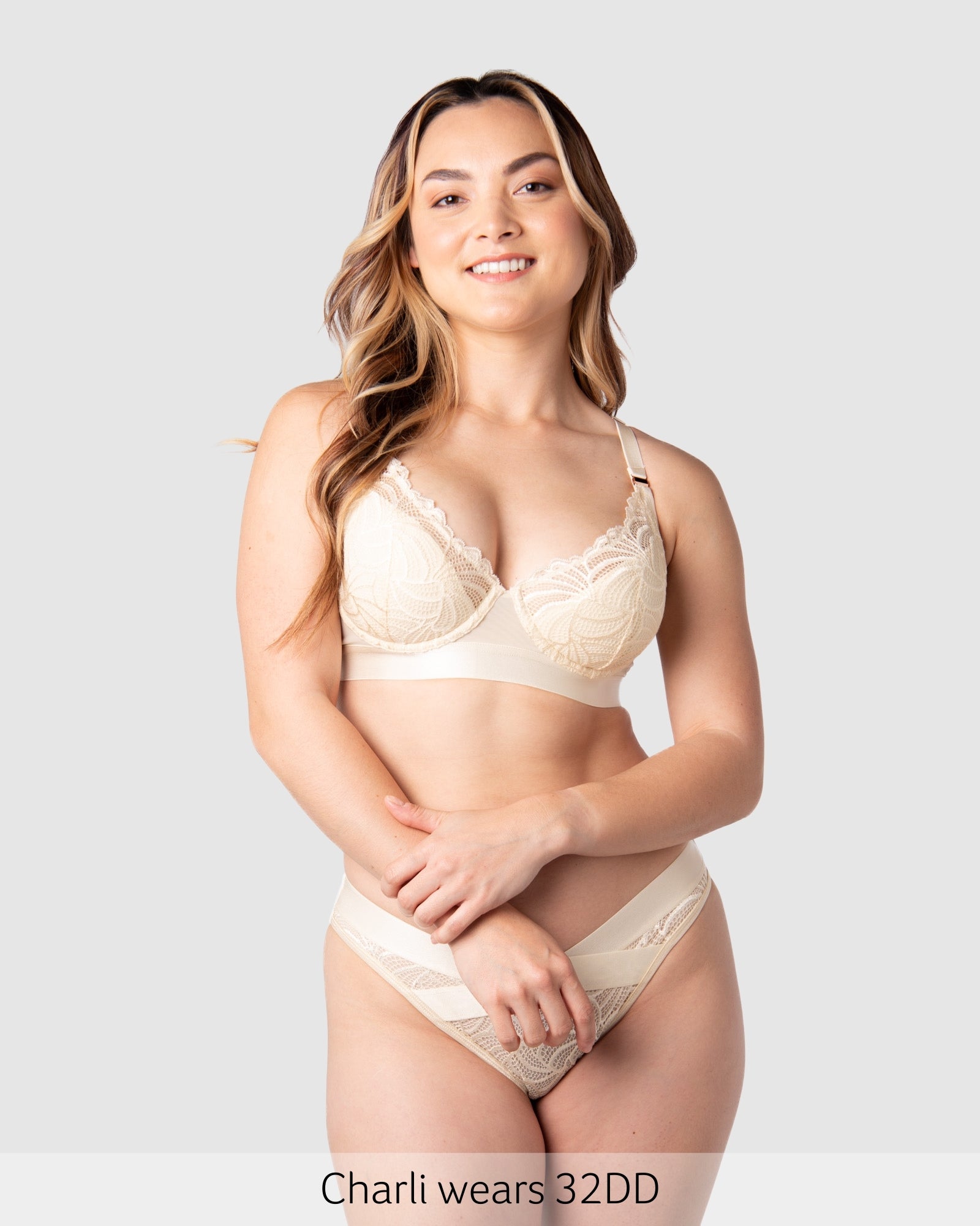 Warrior Plunge Nursing Bra - Ivory