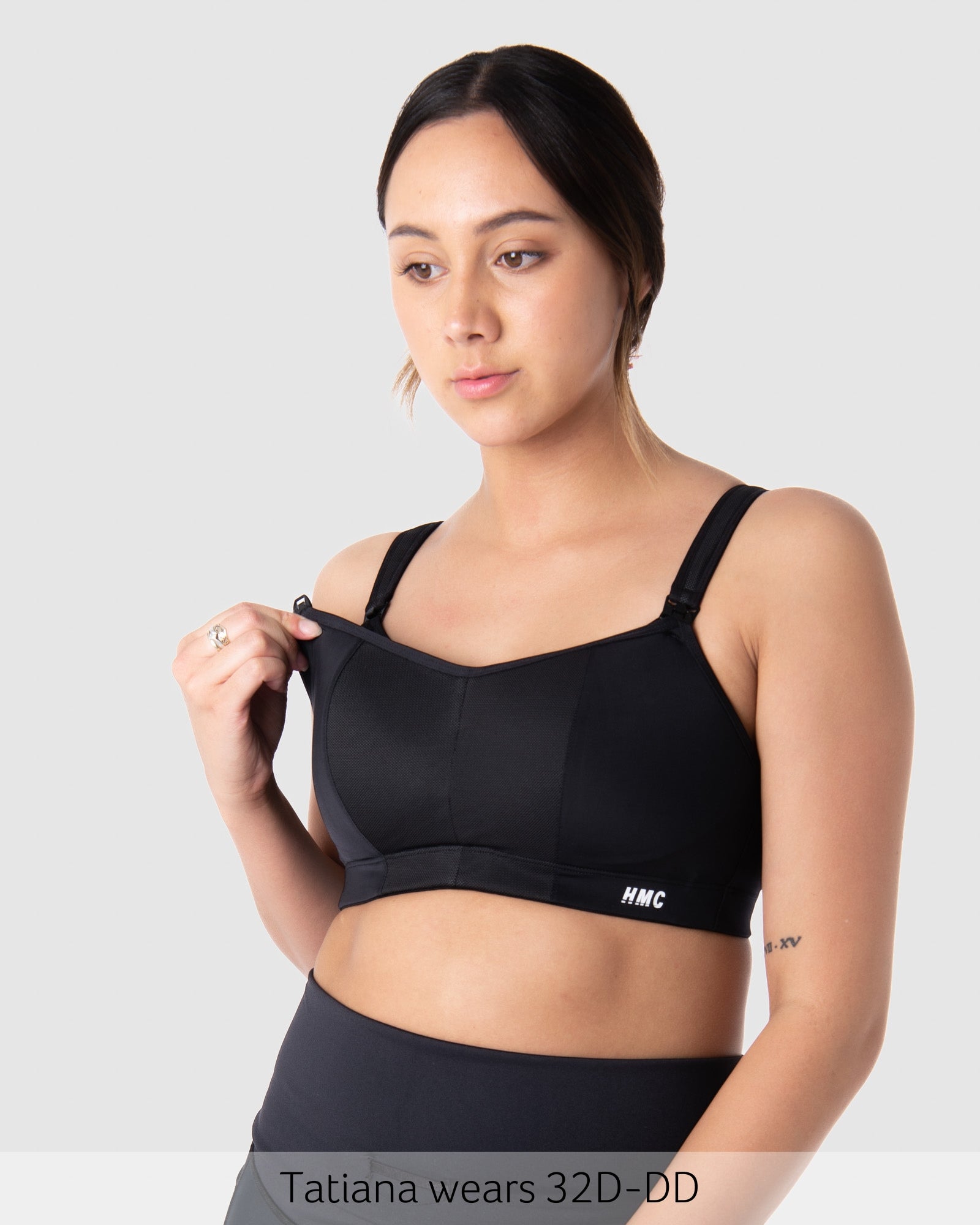 Nursing Clip featured on Zen Countour Wirefree Nursing Sports Bra in Black