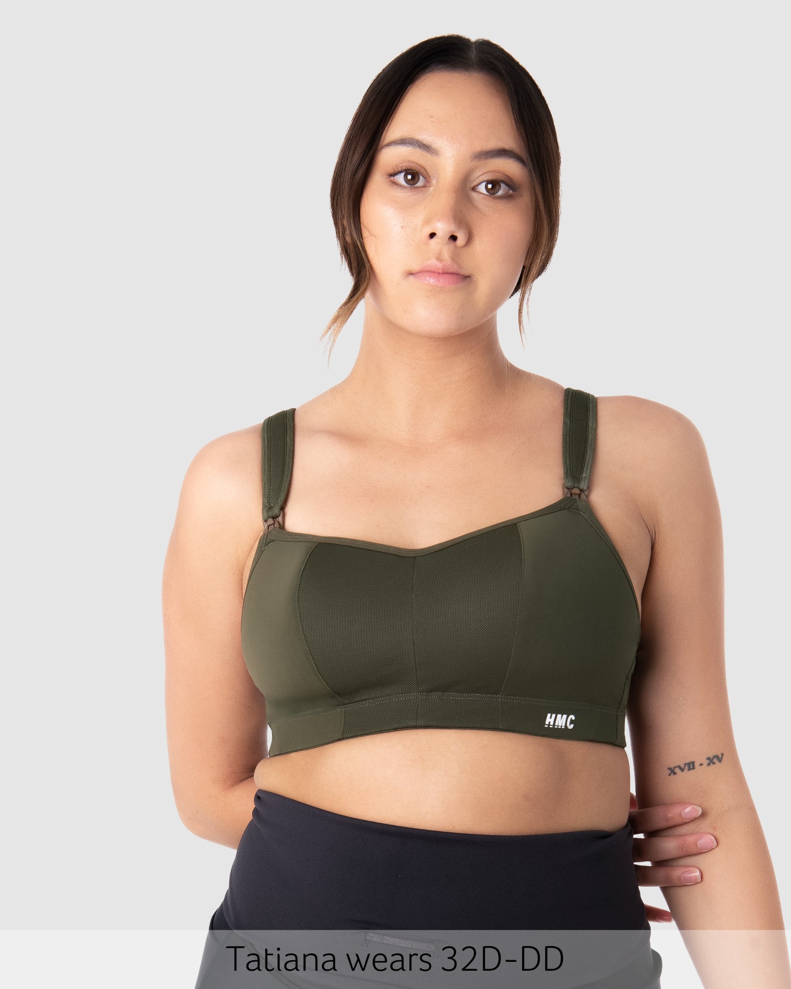 Zen Contour Wirefree Sports Bra in Olive