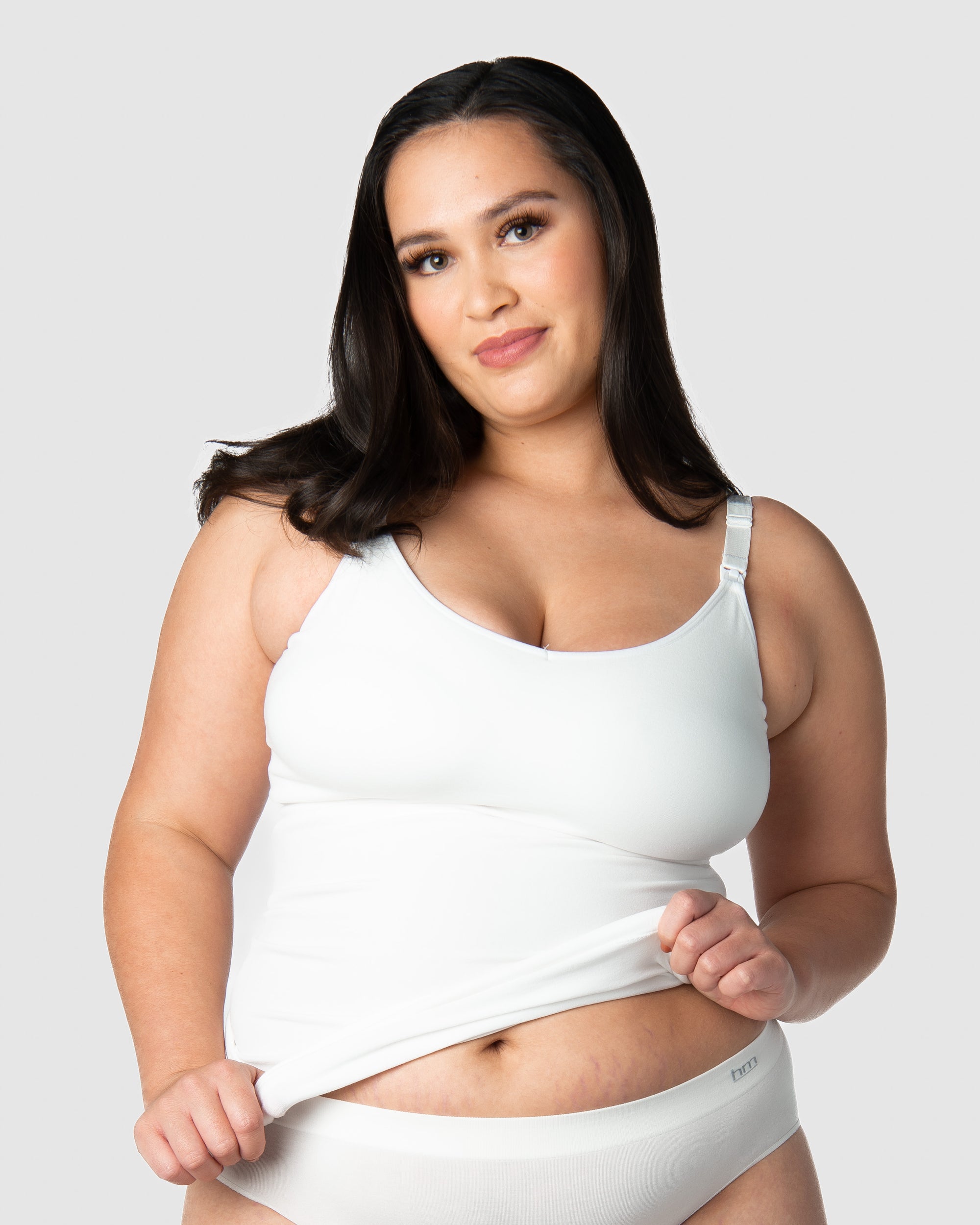 HOTMILK MATERNITY UK MY NECESSITY CAMI WHITE MULTIFIT