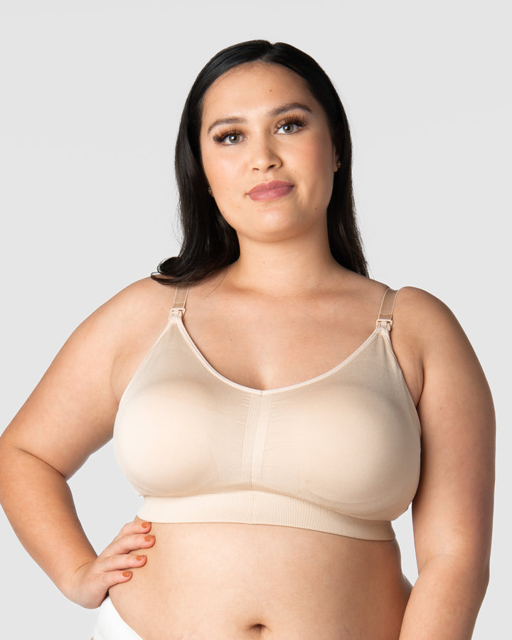 Women Full Cup Thin Breast Feeding Underwear Plus Size Wireless Adjustable  Bra Breast Cover B C Cup Large 36c Bra, Beige, 34 : : Clothing,  Shoes & Accessories