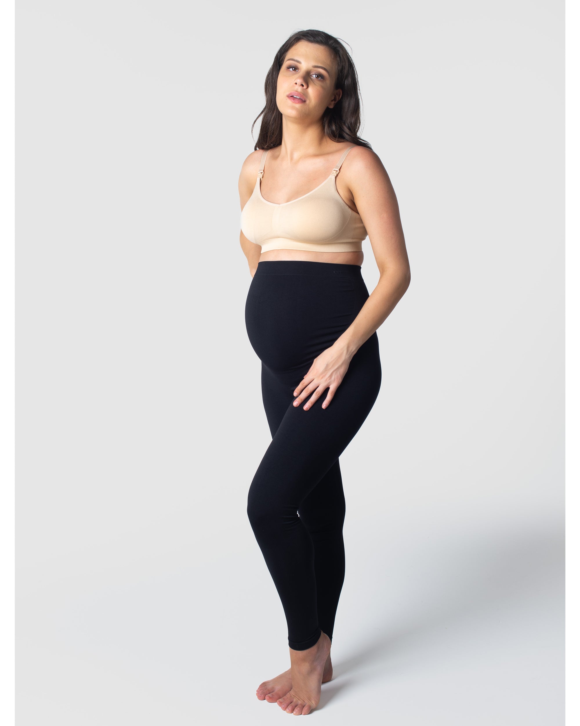 HOTMILK MATERNITY UK MY NECESSITY BLACK PREGNANCY LEGGINGS