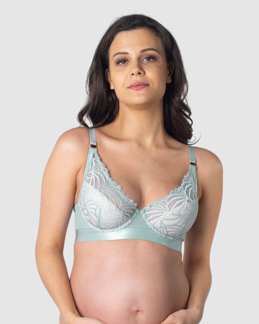 Soft Comfort Wirefree T-Shirt Bra - Ether Green